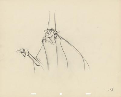 Lot #495 Merlin production drawing from The Sword in the Stone - Image 1