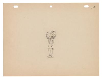 Lot #451 Betty Boop production drawing from Judge for a Day - Image 1