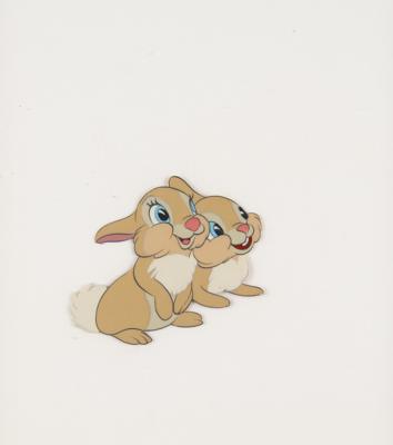 Lot #431 Miss Bunny and friend production cel from Bambi