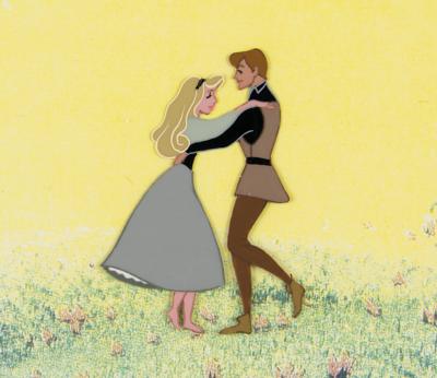 Lot #486 Briar Rose and Prince Phillip production cel from Sleeping Beauty - Image 3