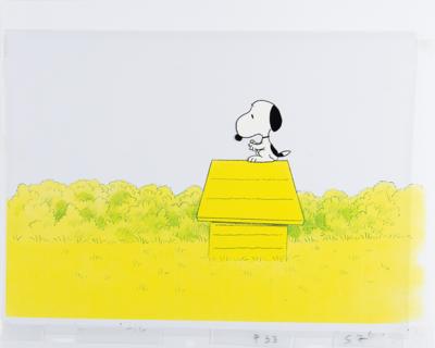Lot #432 Snoopy production cel from The Charlie Brown and Snoopy Show - Image 1