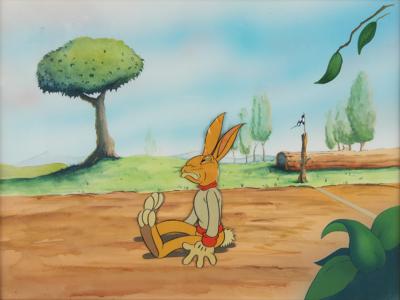 Lot #500 Max Hare production cel from The Tortoise and the Hare - Image 1
