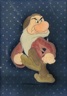 Lot #424 Grumpy production cel from Snow White and the Seven Dwarfs - Image 2