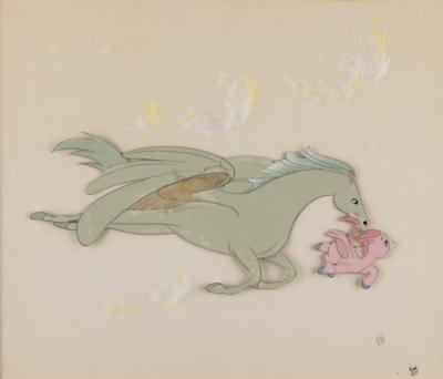 Lot #410 Mother and baby Pegasus production cel from Fantasia - Image 1