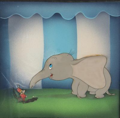 Lot #404 Walt Disney signed Dumbo and Timothy Q. Mouse production cels from Dumbo - Image 3