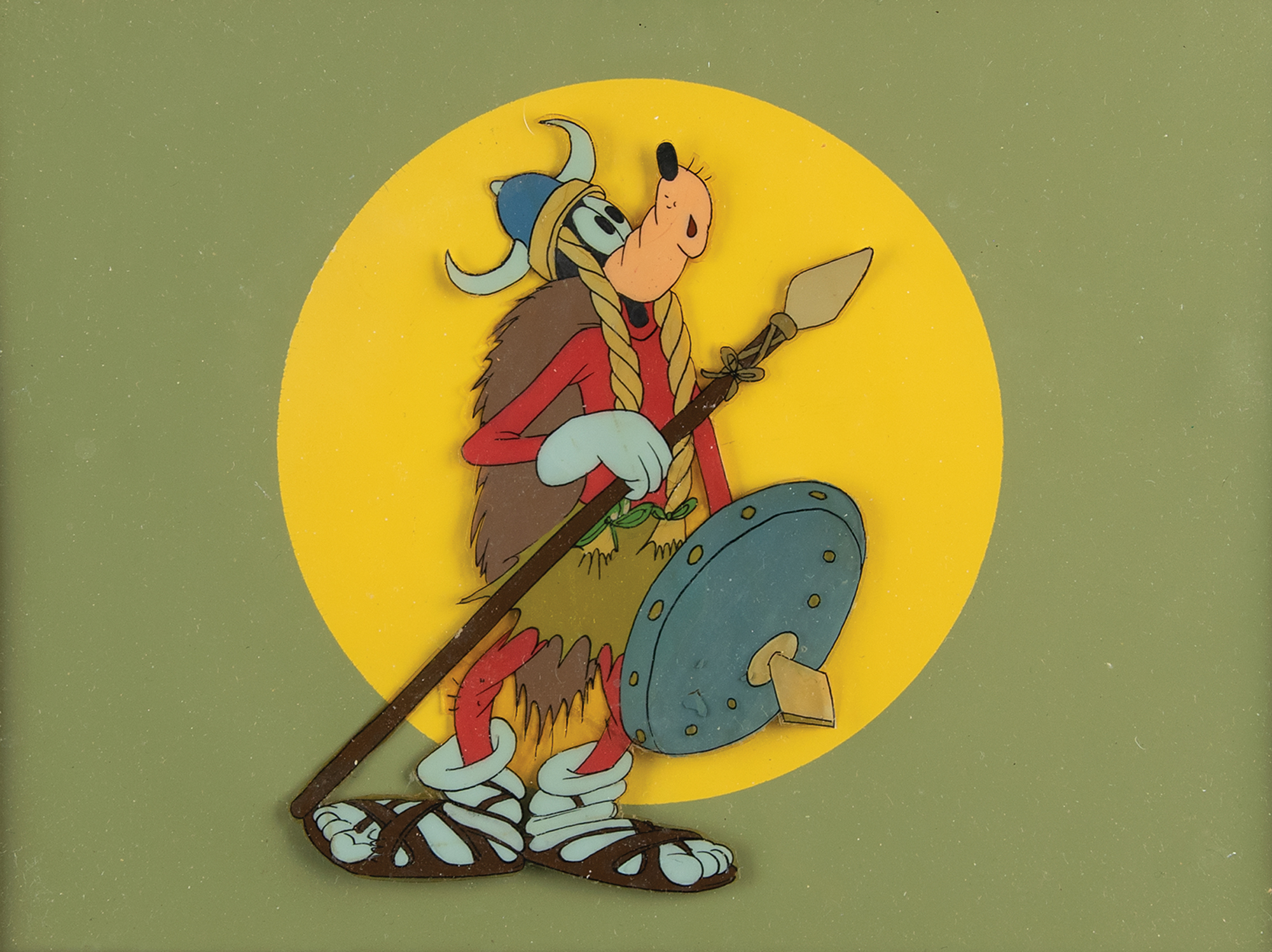 Lot #412 Goofy production cel from How to Be a Sailor