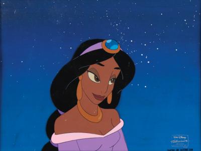 Lot #434 Princess Jasmine production cel from Disney's Aladdin: The Series