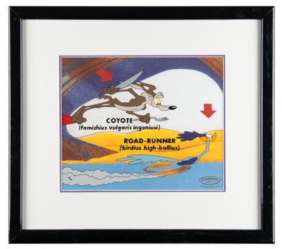 Lot #474 Clampett Studio limited edition hand-painted cel of Roadrunner and Wile E. Coyote - Image 2