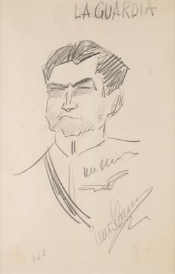 Lot #543 Enrico Caruso Signed Sketch - Image 2