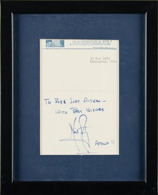 Lot #342 Neil Armstrong Signature - Image 2