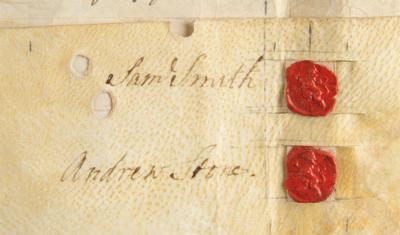 Lot #220 18th Century British Notables Document Signed - Image 6
