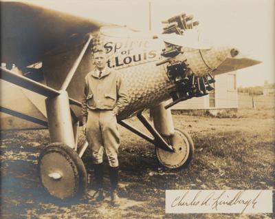 Lot #333 Charles Lindbergh Signed Photograph - Image 1