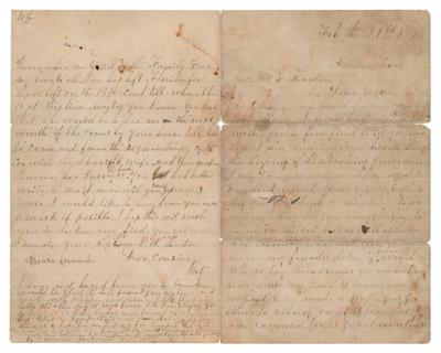 Lot #150 John Wesley Hardin Autograph Letter Signed - Image 1