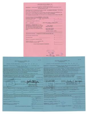 Lot #824 Directors (3) Documents Signed: Jean Renoir, John Sturges, and Andrew V. McLaglen - Image 1