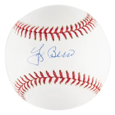 Lot #911 Yogi Berra Signed Baseball