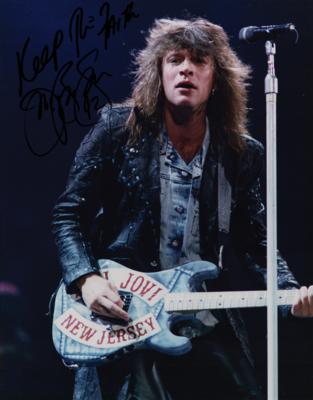 Lot #694 Jon Bon Jovi Signed Oversized Photograph