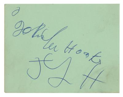 Lot #643 John Lee Hooker Signature
