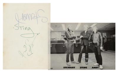Lot #737 The Police Signatures and Photo Signed by Sting - Image 1