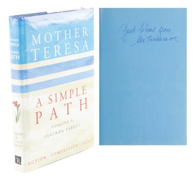 Lot #125 Mother Teresa Signed Book - Image 1