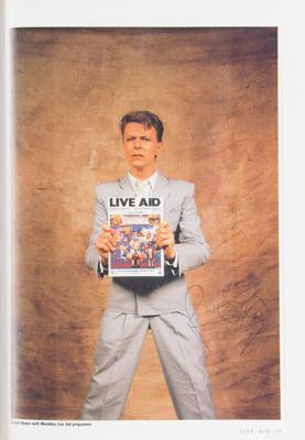 Lot #571 Live Aid Multi-Signed Book with Queen, David Bowie, Elton John, and more - Image 3