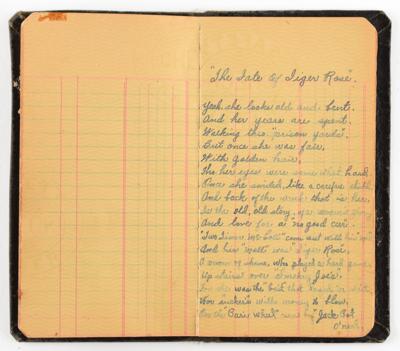 Lot #200 Bonnie Parker's Handwritten Poem Book - Image 5