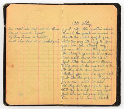 Lot #200 Bonnie Parker's Handwritten Poem Book - Image 6
