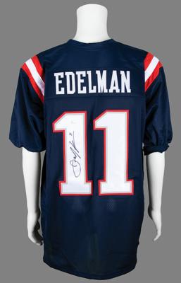 Lot #925 Julian Edelman Signed Football Jersey - Image 1