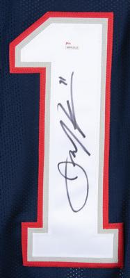 Lot #925 Julian Edelman Signed Football Jersey - Image 2