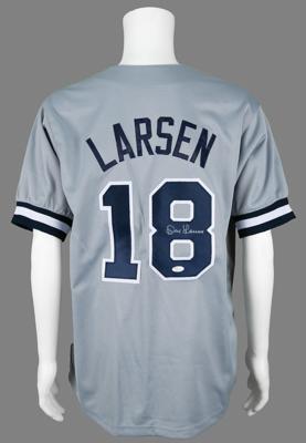 Lot #932 Don Larsen Signed Baseball Jersey - Image 1
