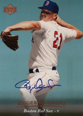 Lot #922 Roger Clemens Signed Baseball Card