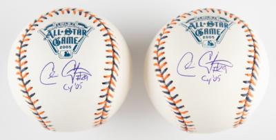 Lot #920 Chris Carpenter (2) Signed Baseballs - Image 1