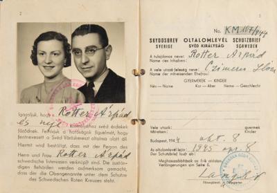 Lot #110 Valdemar Langlet Signed 1944 Swedish Red Cross 'Protection Letter' - Image 1