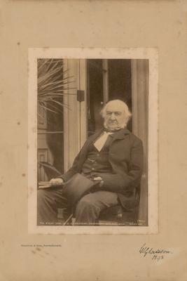 Lot #236 William Ewart Gladstone Signed Photograph