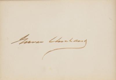 Lot #41 Grover Cleveland Signature - Image 1