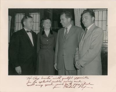 Lot #75 Richard Nixon Signed Oversized Photograph - Image 1