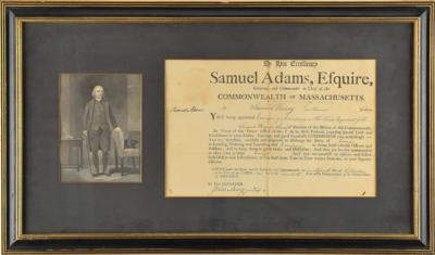 Lot #101 Samuel Adams Document Signed - Image 1