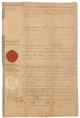 Lot #106 Alexander Hamilton Document Signed - Image 1