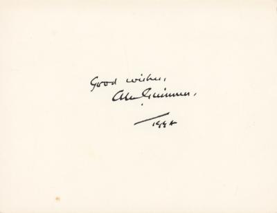 Lot #887 Star Wars: Alec Guinness Signature