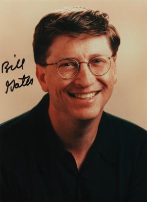 Lot #235 Bill Gates Signed Photograph - Image 1