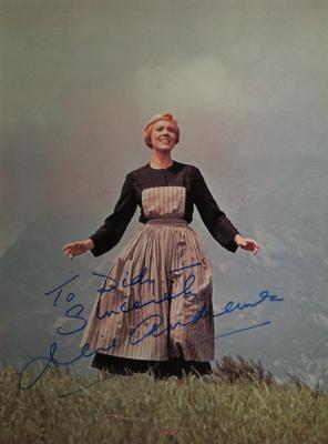 Lot #795 Julie Andrews Signed Photograph
