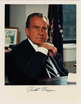 Lot #76 Richard Nixon Signed Photograph