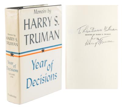 Lot #97 Harry S. Truman Signed Book