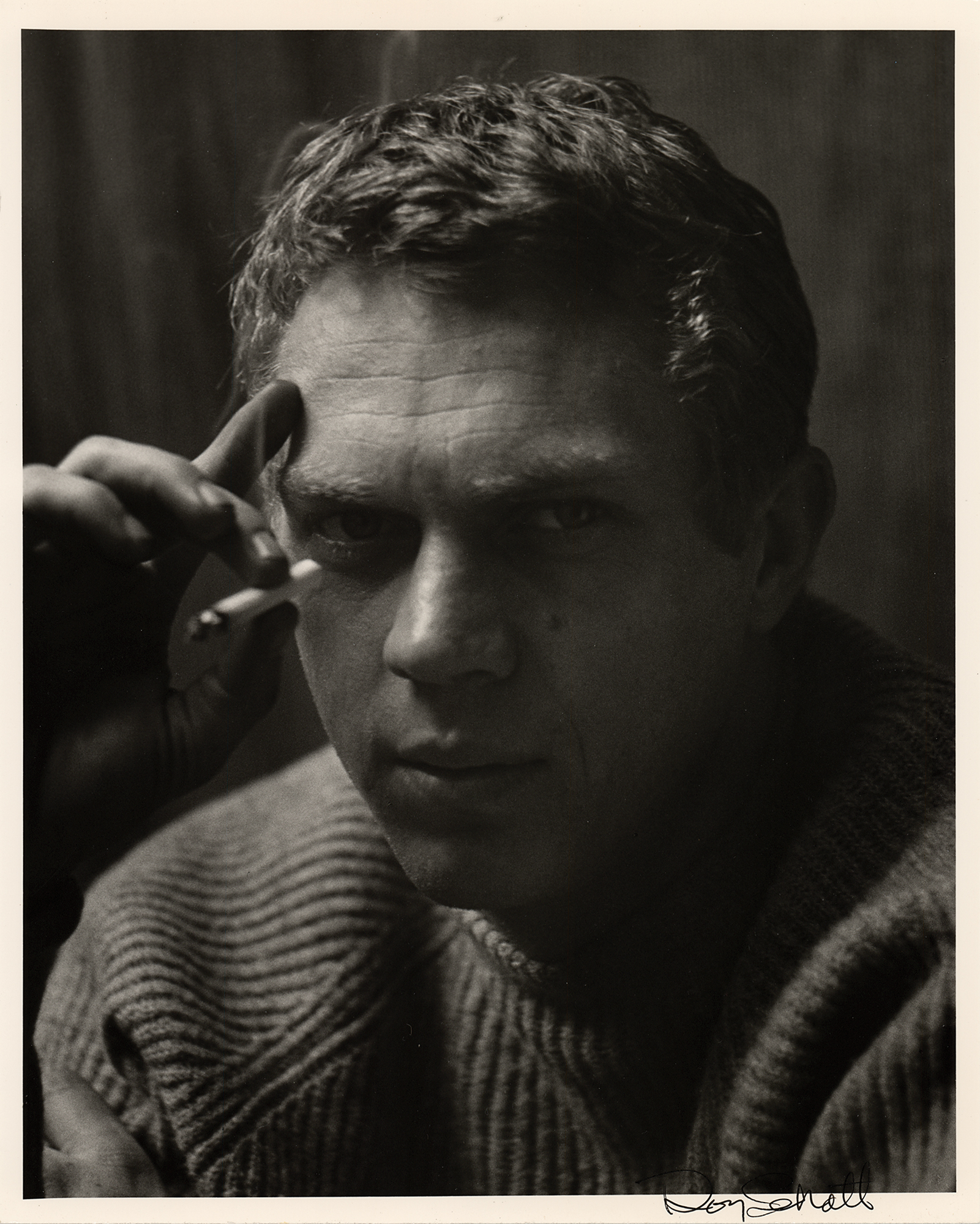 Steve Mcqueen Original Photograph By Roy Schatt Rr Auction 1351