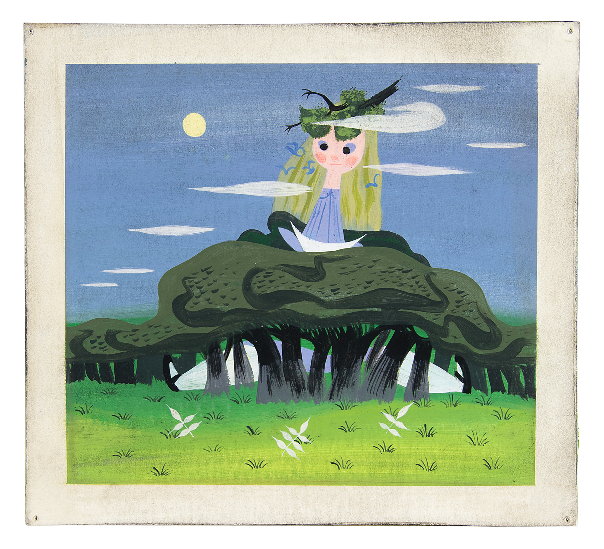 Lot #400 Mary Blair concept painting from Alice in Wonderland