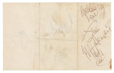 Lot #567 Jimi Hendrix Experience and The Move Signatures (1967) - Image 1