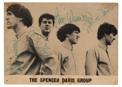 Lot #703 Spencer Davis Group Signed Promotional Card - Image 1