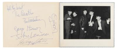 Lot #560 Beatles Signed Photograph Folder (1963)