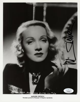 Lot #822 Marlene Dietrich Signed Photograph - Image 1