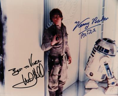 Lot #888 Star Wars: Mark Hamill and Kenny Baker Signed Photograph - Image 1