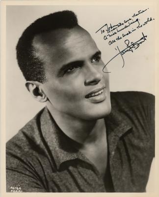 Lot #801 Harry Belafonte Signed Photograph - Image 1